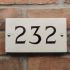 Portland Stone House Number 18 x 10cm 3 Digit