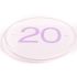 Acrylic House Number Round 11.5cm 1 or 2 digit