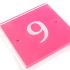 Acrylic House Number Square 11.5 x 11.5cm 1 or 2 digit