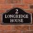 Polished Aluminium Bridge House Sign 44.5 x 25cm