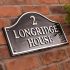 Polished Aluminium Bridge House Sign 44.5 x 25cm