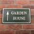 Polished Aluminium Rectangle House Sign 44.5 x 25cm