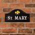 Black  Aluminium Bridge House Sign 36 x 19cm