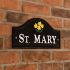 Black  Aluminium Bridge House Sign 36 x 19cm