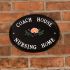 Black Aluminium Oval House Sign 33 x 25cm