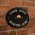 Black Aluminium Oval House Sign 33 x 25cm