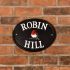 Black Aluminium Oval House Sign 33 x 25cm