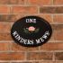 Black Aluminium Oval House Sign 33 x 25cm