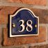 Brass House Number Bridge 14 x 11cm 2 Digit