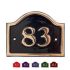 Brass House Number Bridge 14 x 11cm 2 Digit