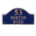 Brass Bridge House Sign 36 x 19cm