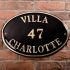 Brass Oval House Sign 52.5 x 37.5cm