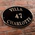 Brass Oval House Sign 52.5 x 37.5cm