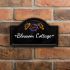 Engraved Ceramic House Sign Bridge 27.5 x 16.5cm BLACK