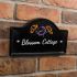 Engraved Ceramic House Sign Bridge 27.5 x 16.5cm BLACK