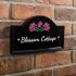 Engraved Ceramic House Sign Bridge 27.5 x 16.5cm BLACK