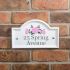 Engraved Ceramic House Sign Bridge 27.5 x 16.5cm WHITE