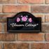 Engraved Ceramic House Sign Bridge 27.5 x 16.5cm BLACK