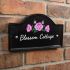 Engraved Ceramic House Sign Bridge 27.5 x 16.5cm BLACK