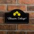 Engraved Ceramic House Sign Bridge 27.5 x 16.5cm BLACK