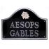 Polished Aluminium Bridge House Sign 50 x 35cm