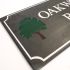 Smooth Slate House Sign 60 x 30cm