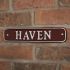 Polished Aluminium Rectangle House Sign 30.5 x 6.5cm