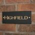 Rustic Slate House Sign 25.5 x 10cm 1 Line