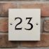 Portland Stone House Number 15 x 15cm 3 Digit