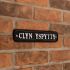 Black Aluminium Rectangle House Sign 30.5 x 6.5cm