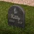 Pet Gravestone with Photo - Smooth Slate, Small 19 x 11cm