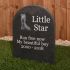 Pet Gravestone with Photo - Smooth Slate, Large 45 x 27cm