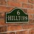 Polished Aluminium Bridge House Sign 36 x 19cm