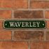 Polished Aluminium Rectangle House Sign 30.5 x 6.5cm