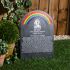 Rainbow Bridge Gravestone with Photo, Large 45 x 27cm