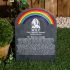 Rainbow Bridge Gravestone with Photo, Large 45 x 27cm