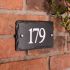 Rustic Slate House Number 18 x 10cm 3 Digit