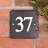 Rustic Slate House Number 15 x 15cm 3 digits