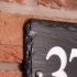 Rustic Slate House Number 15 x 15cm 3 digits