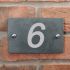 Smooth Slate House Number 14 x 10cm 1 Digit