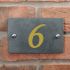 Smooth Slate House Number 14 x 10cm 1 Digit