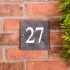 Smooth Slate House Number 15 x 15cm 3 Digit