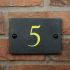 Smooth Slate House Number 14 x 10cm 1 Digit