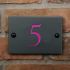 Smooth Slate House Number 14 x 10cm 1 Digit