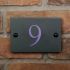 Smooth Slate House Number 14 x 10cm 1 Digit