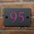 Smooth Slate House Number 14 x 10cm 2 Digit