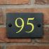 Smooth Slate House Number 14 x 10cm 2 Digit