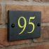 Smooth Slate House Number 14 x 10cm 2 Digit