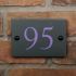 Smooth Slate House Number 14 x 10cm 2 Digit