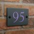 Smooth Slate House Number 14 x 10cm 2 Digit